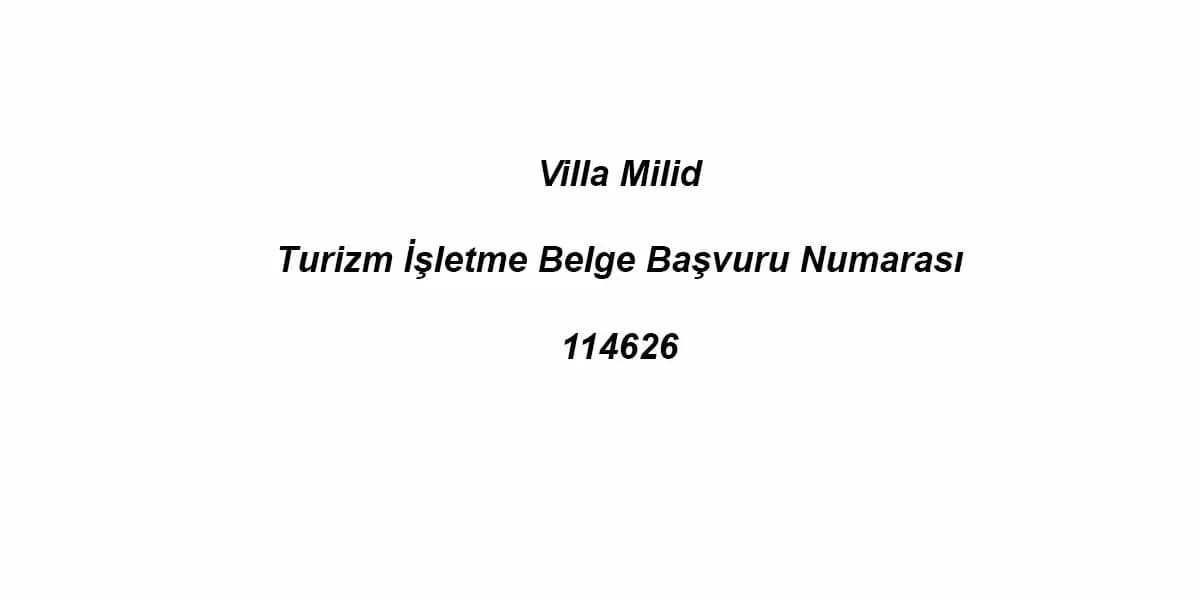 Villa Milid 50